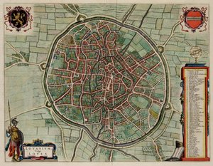 Louvain, Belgique ; Atlas Van Loon - J. Blaeu